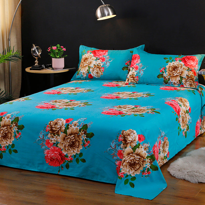 Bedding, Mattress Cover Satin Bed Sheet